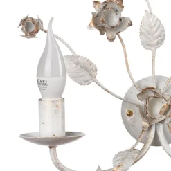 Carolina væglampe, elfenbensfarvet, 2 lyskilder, jern