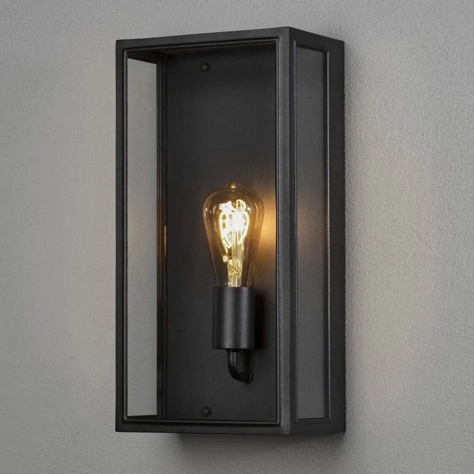 Carpi udendørs væglampe, sort, 20,5 x 40 cm