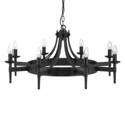 Cartwheel II lysekrone, 8 lyskilder