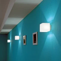 Casablanca Cube - blændingsbeskyttet væglampe