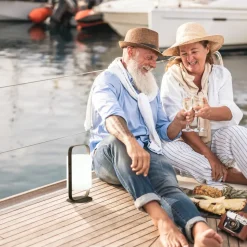 Casoli LED-akku-bordlampe, solar, højde 25 cm