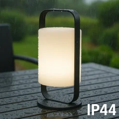 Casoli LED-akku-bordlampe, solar, højde 25 cm