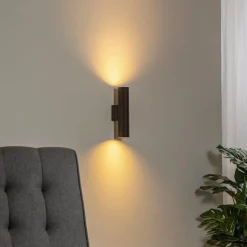 Cerro væglampe, antracit, stål, Ø 6 cm, op/ned