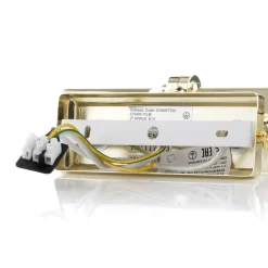 Chawton gallerilampe, poleret messing, 40,2 cm