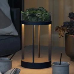 Chieti LED-dekorationslampe, USB, sort