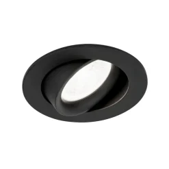 Choice indbygningsspot aluminium, kan roteres sort