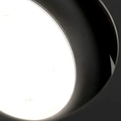 Choice indbygningsspot aluminium, kan roteres sort