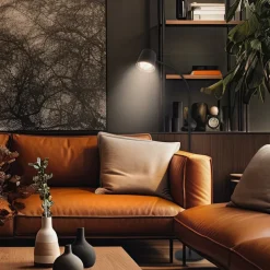 Cielo LED-gulvlampe, sort, touchdæmper, USB-kabel