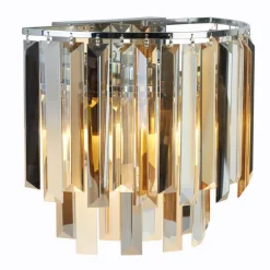 Clarissa væglampe med krystalprismer