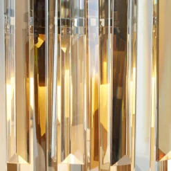 Clarissa væglampe med krystalprismer