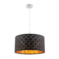 Clark pendel, sort/guldfarvet, Ø 40 cm