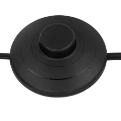 Clarke gulvlampe, sort/guld, 5 lyskilder