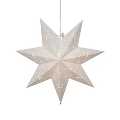 Classic papirstjerne med E14-fatning, hvid