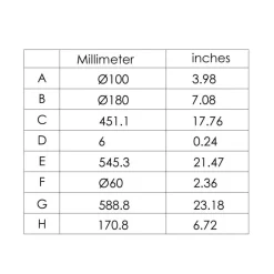 Clavellina LED-bordlampe, sort, vipbar