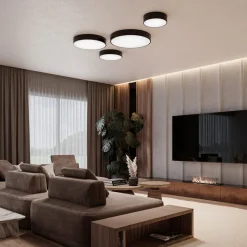 Cleo 200 loftlampe, hvid, sensor, IP20, Ø 20 cm, E27