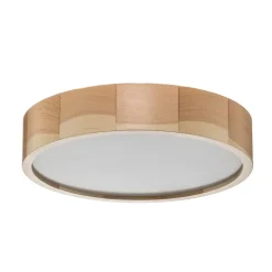 Cleo loftlampe, Ø 37,5 cm, 3 lyskilder, fyrretræ, E27