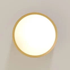 Cleo loftlampe, Ø 20 cm, IP20, guldfarvet, metal, E27