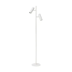 Club gulvlampe, justerbar, hvid, metal, 140 cm, GU10