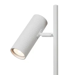 Clubs bordlampe, hoved kan drejes og roteres, hvid