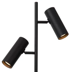 Clubs gulvlampe, hoved kan drejes og roteres, sort