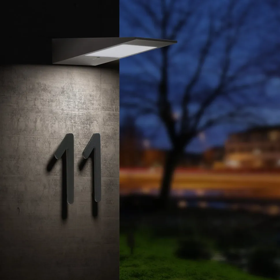 CMD 9019 udendørs LED-væglampe, solceller, sensor