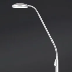 Cobra LED-gulvlampe 1 lyskilde, nikkelfarvet