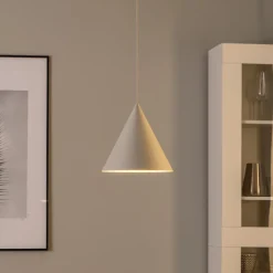 Cono pendel, enkeltlys, Ø 25 cm, beige