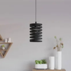 Cremella hængelampe, Ø 18 cm, sort, stål