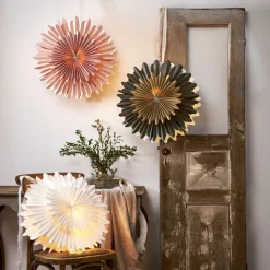 Crystal dekostjerne, papir, uden fatning, grøn