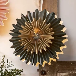 Crystal dekostjerne, papir, uden fatning, grøn