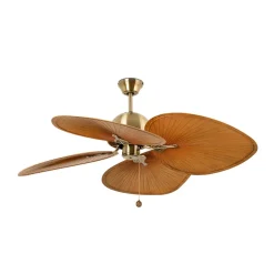 Cuba L loftventilator, fire vinger, antik guld