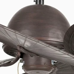 Cuba L loftventilator, fire vinger, brun