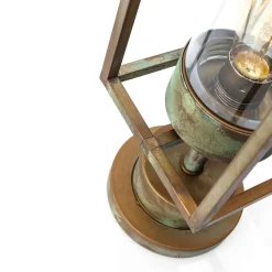 Cubic³ 3369 sokkellampe antik messing/klar