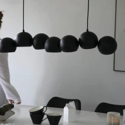 Cupolo hængelampe, sort, jern, længde 101 cm, 7 lyskilder