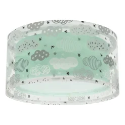 Dalber Cloud Green loftslampe, Ø 33 cm, grøn