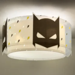 Dalber loftlampe Dark Hero, hvid/sort, Ø 33 cm