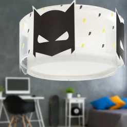 Dalber loftlampe Dark Hero, hvid/sort, Ø 33 cm