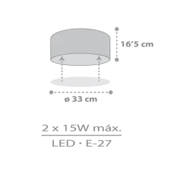 Dalber Star Light loftslampe til børn, hvid