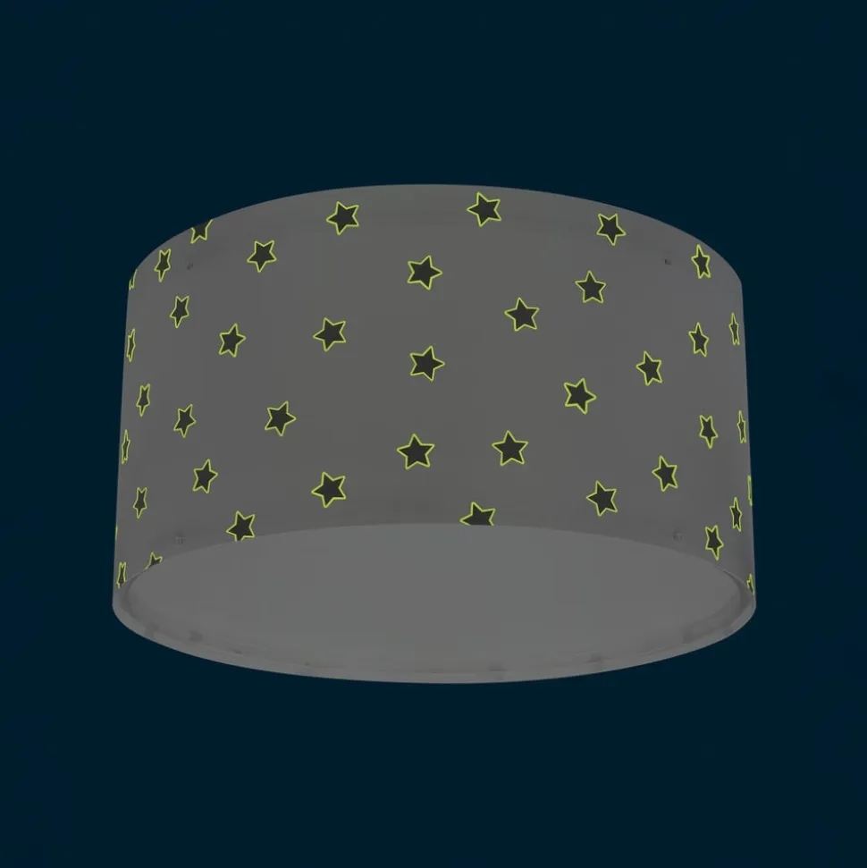 Dalber Star Light loftslampe til børn, hvid