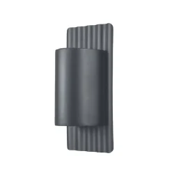 Dali udendørs væglampe af rustfrit stål, grå