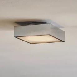 Decor Walther Cut LED-loftlampe, krom, 18x18 cm