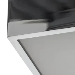 Decor Walther Cut LED-loftlampe, krom, 18x18 cm