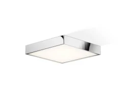 Decor Walther Cut LED-loftlampe, krom, 30x30 cm