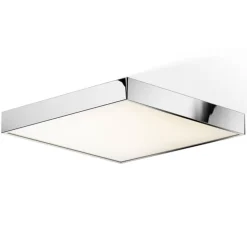 Decor Walther Cut LED-loftlampe, krom, 40x40 cm