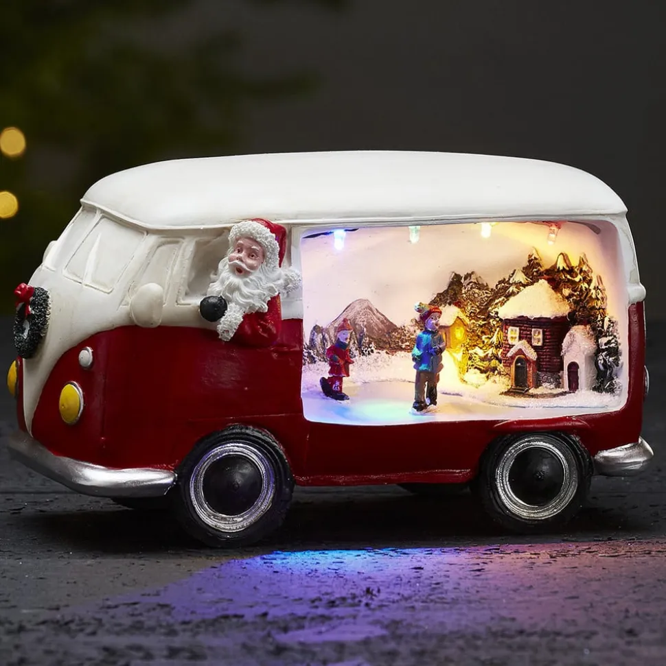 Dekolampe Merryville med LED - julebus