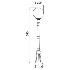Dekorativ gadebelysning GOL 161
