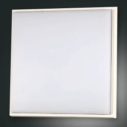 Desdy LED udendørs loftlampe, 30 x 30 cm, hvid