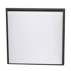 Desdy LED-loftlampe, 30 x 30 cm, IP54, sort