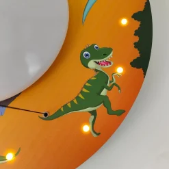 Dinos loftlampe med LED-stjernehimmel