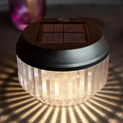 Diva LED-bordlampe, solcelle, IP44, sæt med 2 stk
